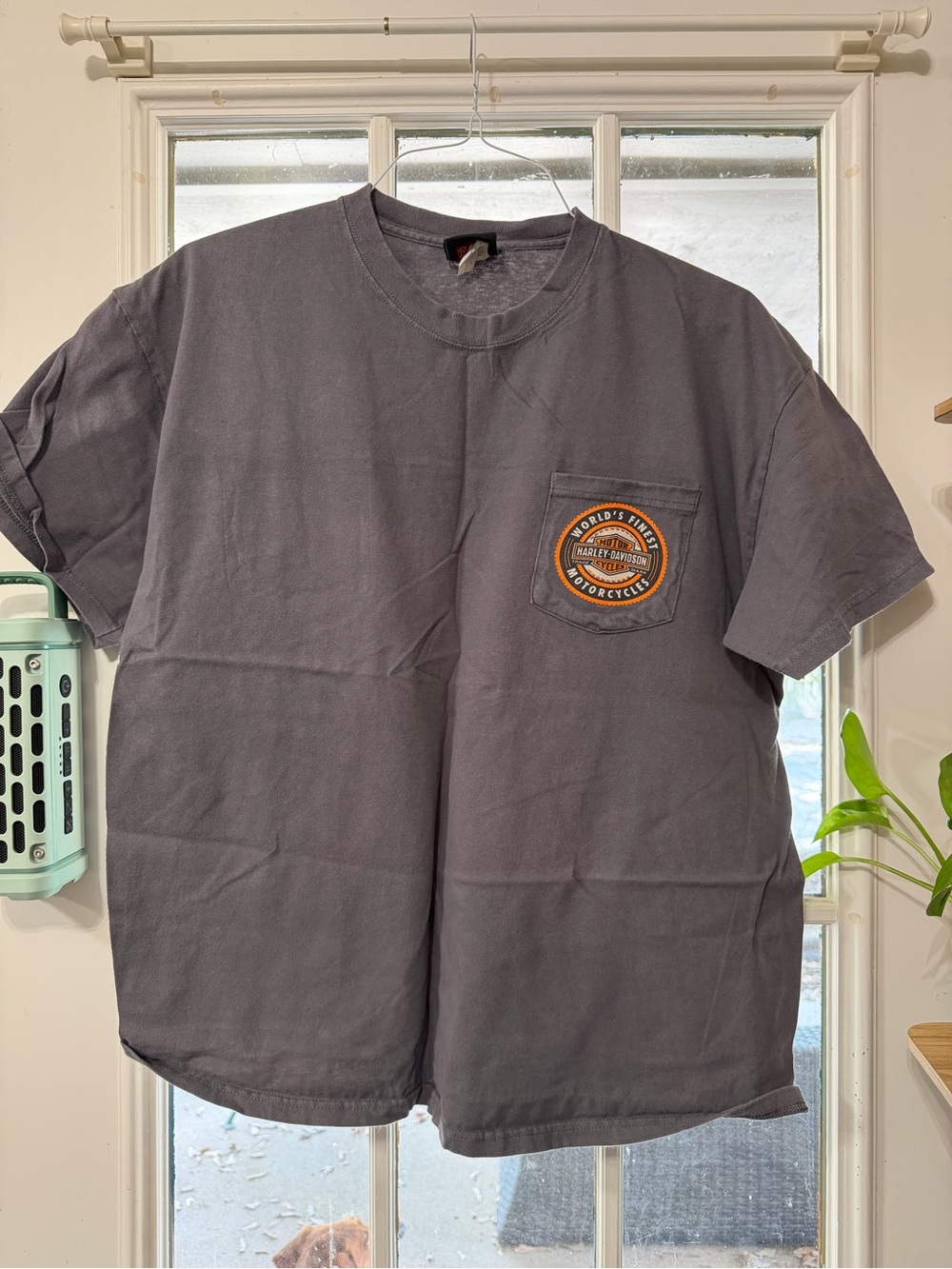 Harley-Davidson Men's Gray Short-Sleeve Pocket T-Shirt
